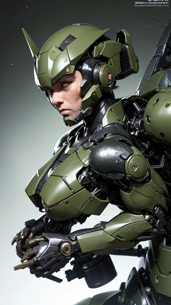 最high quality非常に詳細, Advanced Details, high quality, 最high quality, High resolution, 1080P, hard disk, beautiful,(War Machine),(Snug-fitting headgear),See the big picture,beautifulサイボーグ女性,Dark Green Mecha Cyborg Girl,Battle Mode,Mecha Body Girl　8k dark green body armor　((Japanese middle-aged women))　Sweaty face　Sweaty hair　Brown eyes　Droopy eyes　short hair　　boyish　Steam coming out of my head　My hair is wet with sweat　Black Hair, Steam coming out of the mouth　Lying in bed　The skin under the face is not exposed　waiting　(On all fours)　asphyxia　(Painful expression) Full body portrait