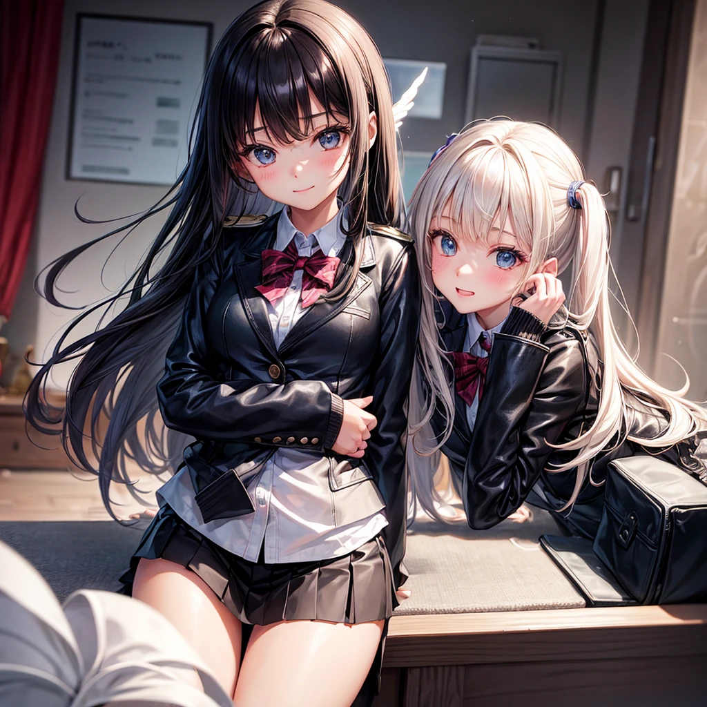 middle School girls,smile,Beautiful girlultiple girls,Angelic beautiful girl,leather jacket,未来のuniform,The best quality to get you horny,Perfect Girl,Super cute girl,uniform,blazer,cardigan,Long Hair、She has her bangs down,Ultra HD,Young girl,sex,Naughty Girls,Blowjob,Full body image,Absurd,Beautiful girls,The room,