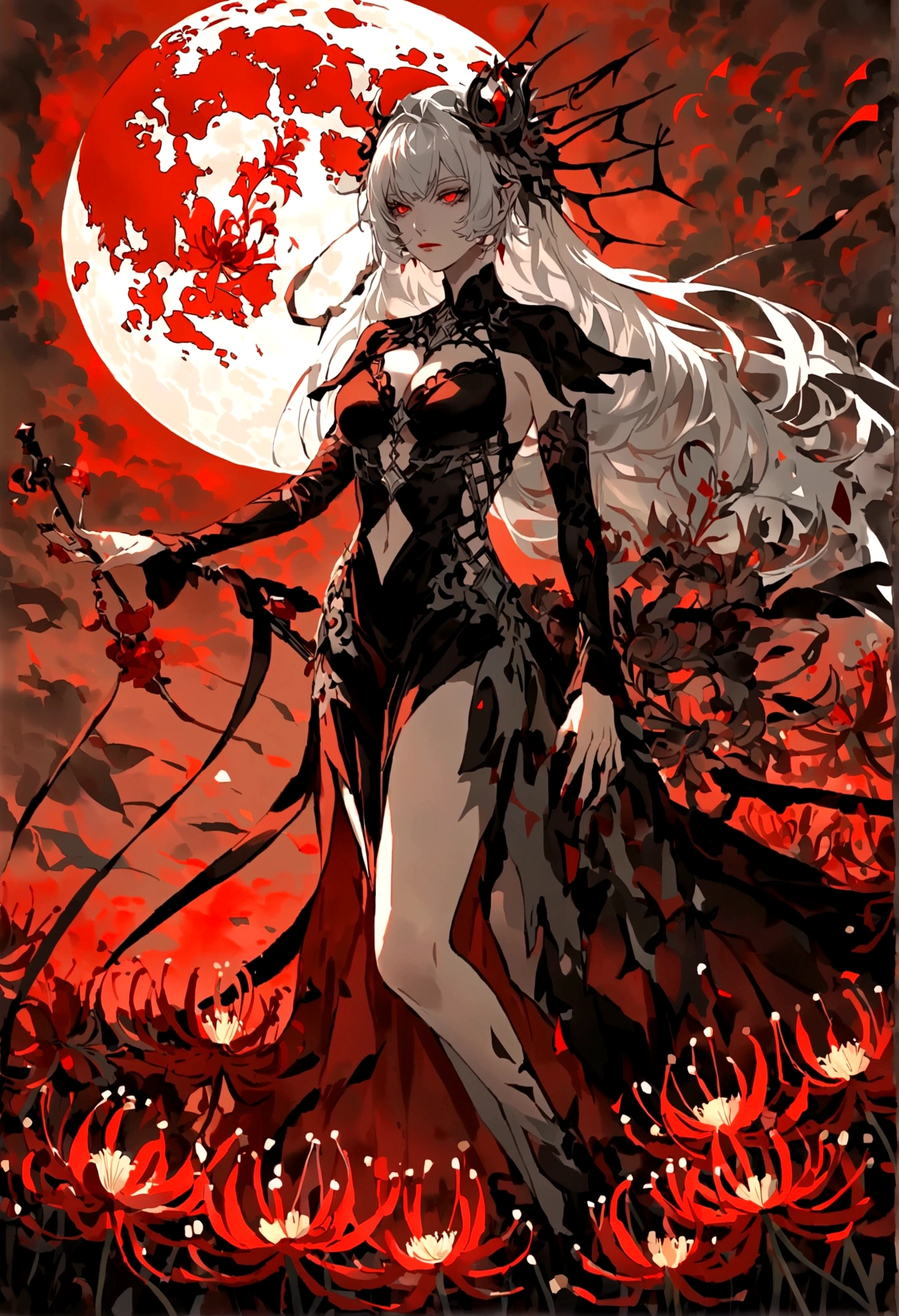 Blood Moon,Red spider lily,Okawa River,Meng Po,White-haired beauty,Revenant