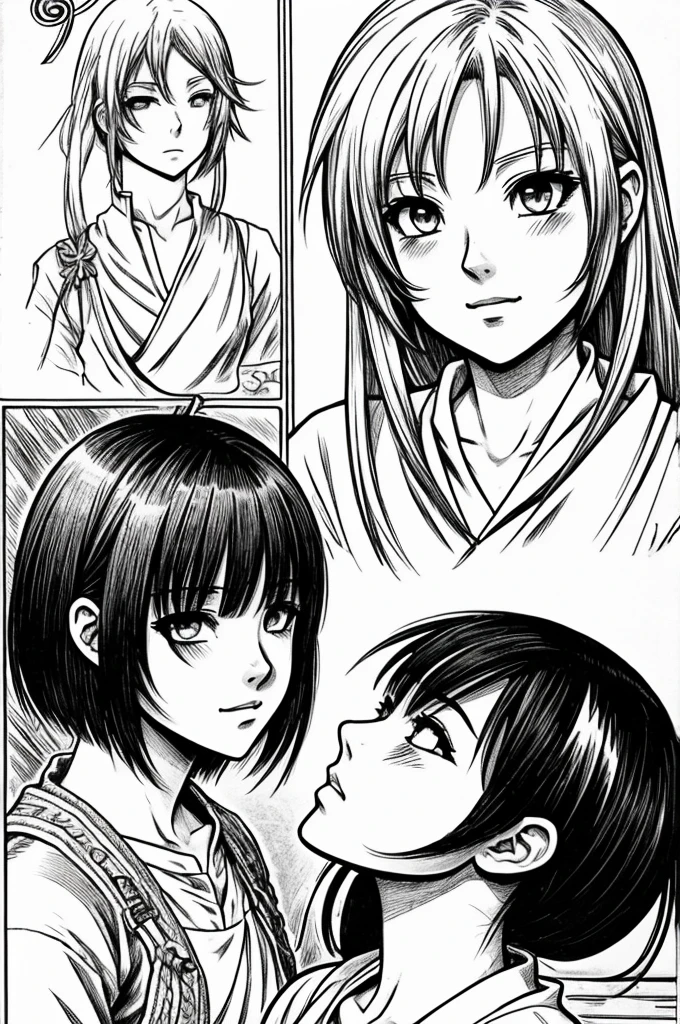 Do what I asked you before but manga style