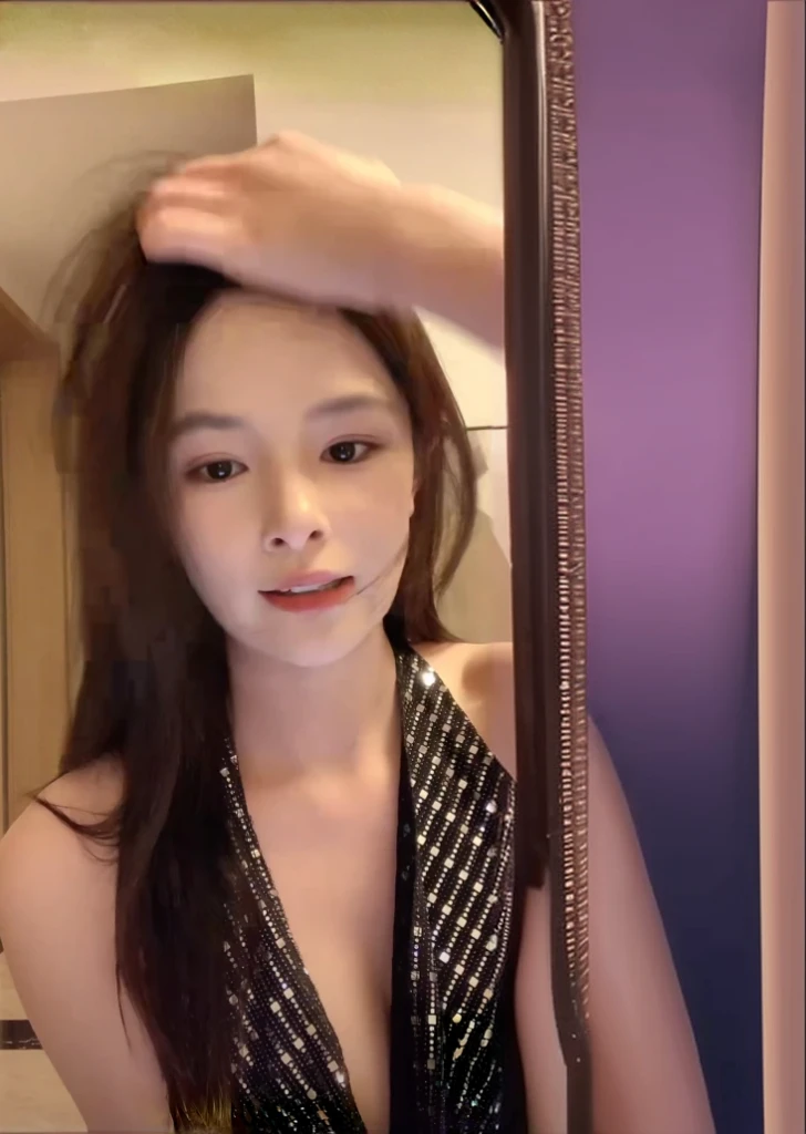 Clear cleavage, big breasts, thin waist