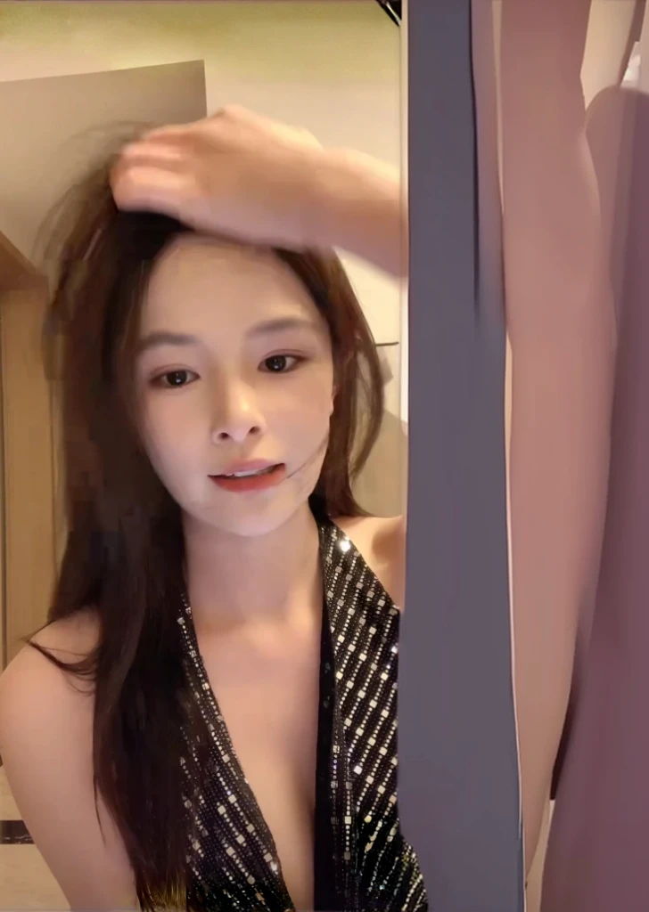Clear cleavage, big breasts, thin waist