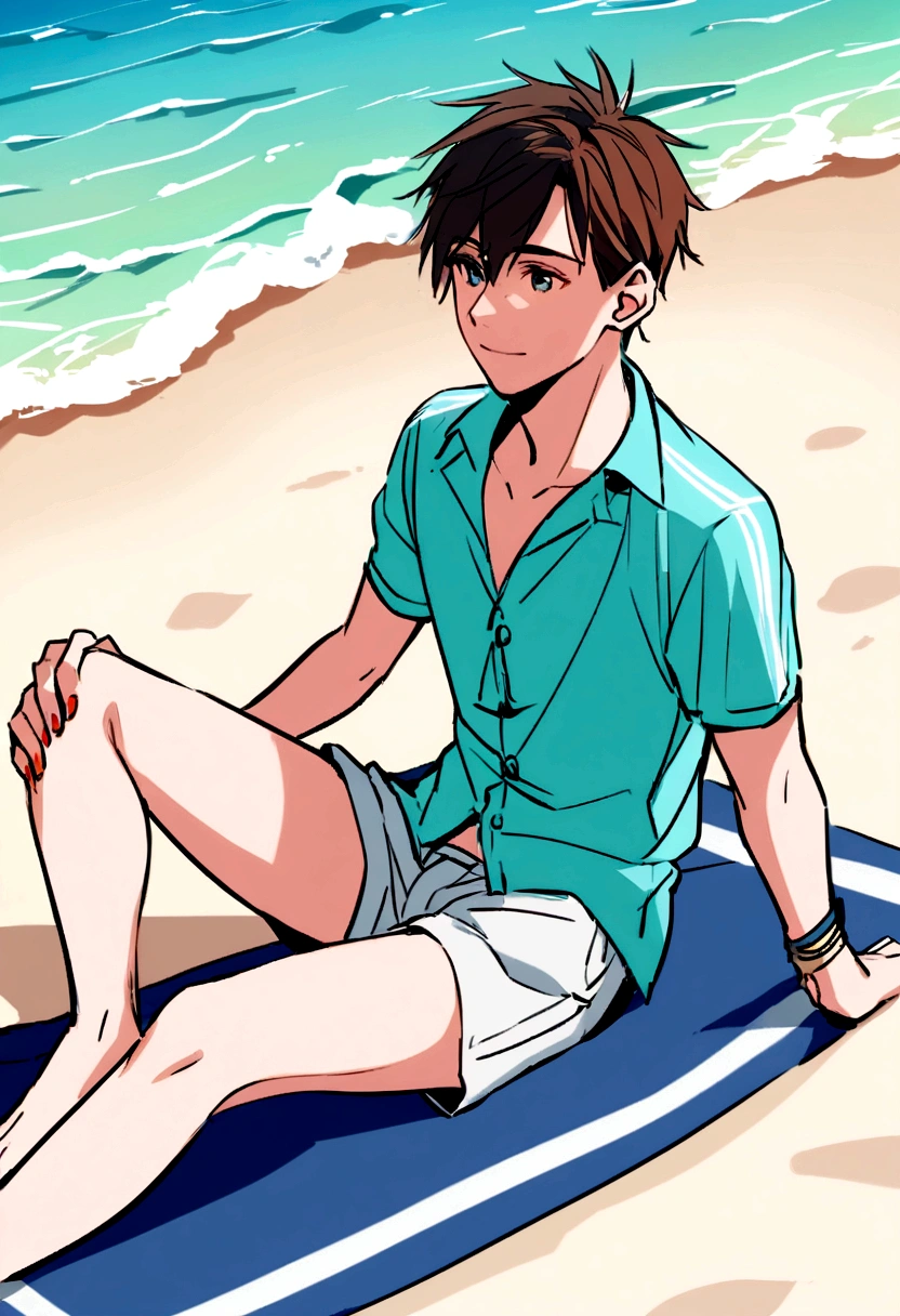 Messi on the beach