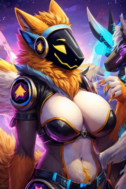 Fémale Protogen with 50 meter breasts