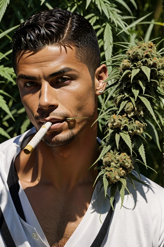Ronaldo smoking cannabis