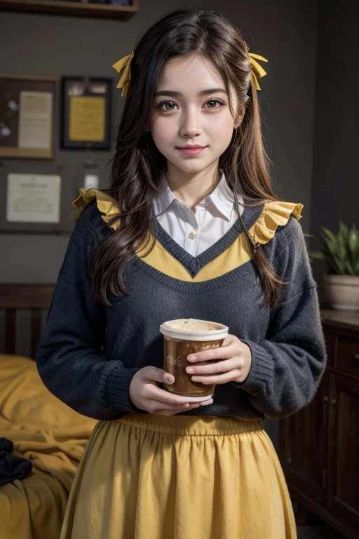 Chica hufflepuff linda