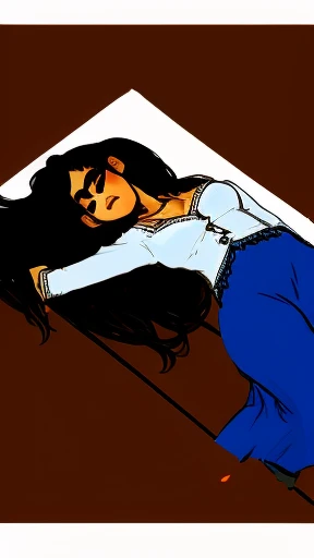 black hair, messy long hair, lying on back, head to the side, on checkered floor, sleeping, eyes closed, sleep, 1 girl, solo, scenery, nsfw, legs apart, medium breasts, dress falling down, strapless, ripped dress, enf, wardrobe malfunction, brown skin, Indian, thick eyebrow, unibrow, kahlo, lourdes leon, princess, gothic, victorian, girl laying on floor attacked by reaching hands and insects