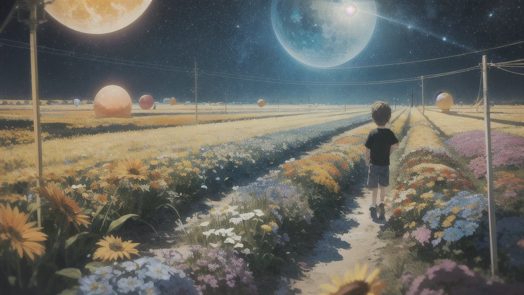 Summer vacation, Secret Base, Absurd, High resolution, Super detailed, (1 little boy:1.3),
Break Lomography, Analogue photography, Vibrant colors, Soft Focus, Light leakage, Dreamy atmosphere, Experimental charm, Nostalgic Charm BREAK Color Field Painting, large colored bands, abstract expressionism, Bold colors, Emotional impact, Atmospheric Depth, Minimalist Approach BREAK
, Space Exploration, Celestial Bodies, Astronomical phenomena, Scientific discoveries, otherworldly wonders