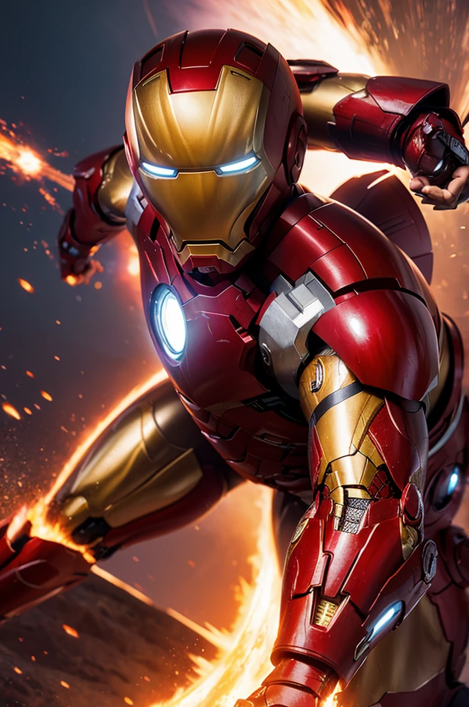 Combining the two characters of Iron Man and Sun Wukong，Create a new character