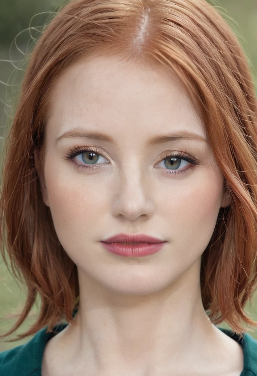 a close up of a woman with red hair and a brown jacket, red hair and attractive features, flowing ginger hair, ginger hair, ginger hair with freckles, copper hair, redhead woman, a redheaded young woman, red head, yelena belova, she has long redorange hair, long glowing red hair, redhead girl, anna nikonova aka newmilky
