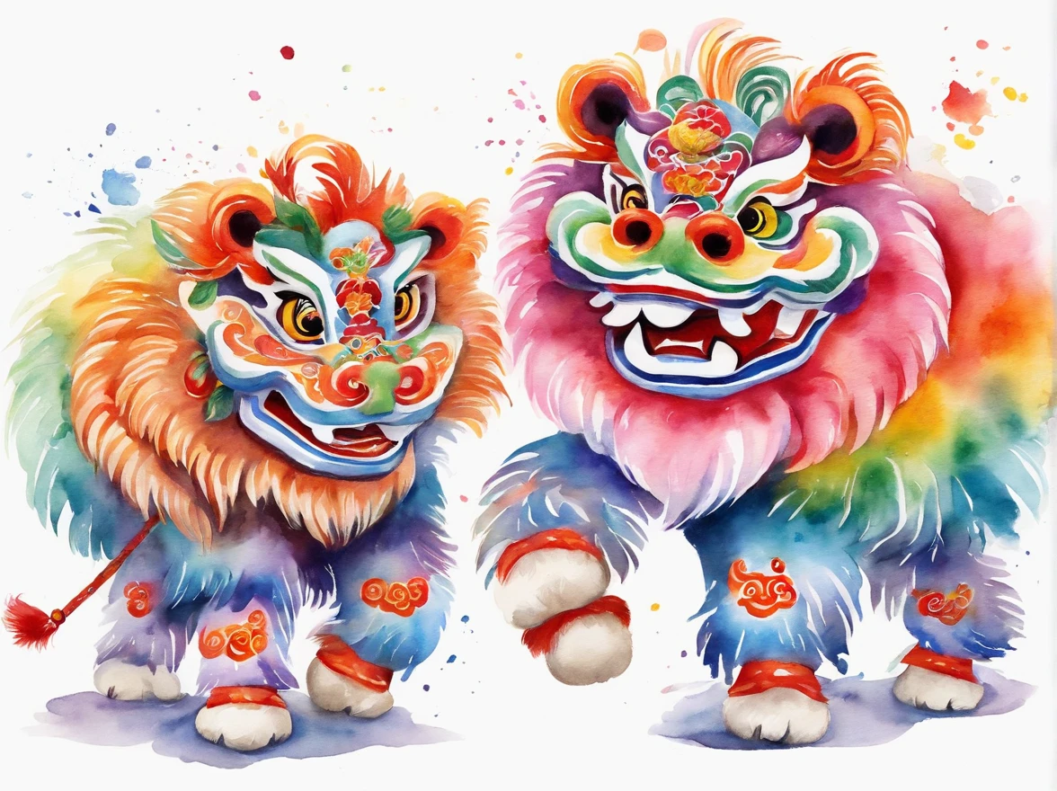 Illustration of "two lion dance" a Japanese lucky charm
"The ""two lion dance"" is a rainbow-colored design with gradation."
Very gorgeous
The "two lion dance" is smiling.
A gorgeous design that brings happiness to the viewer
Pretty cool
chic and modern design
White background