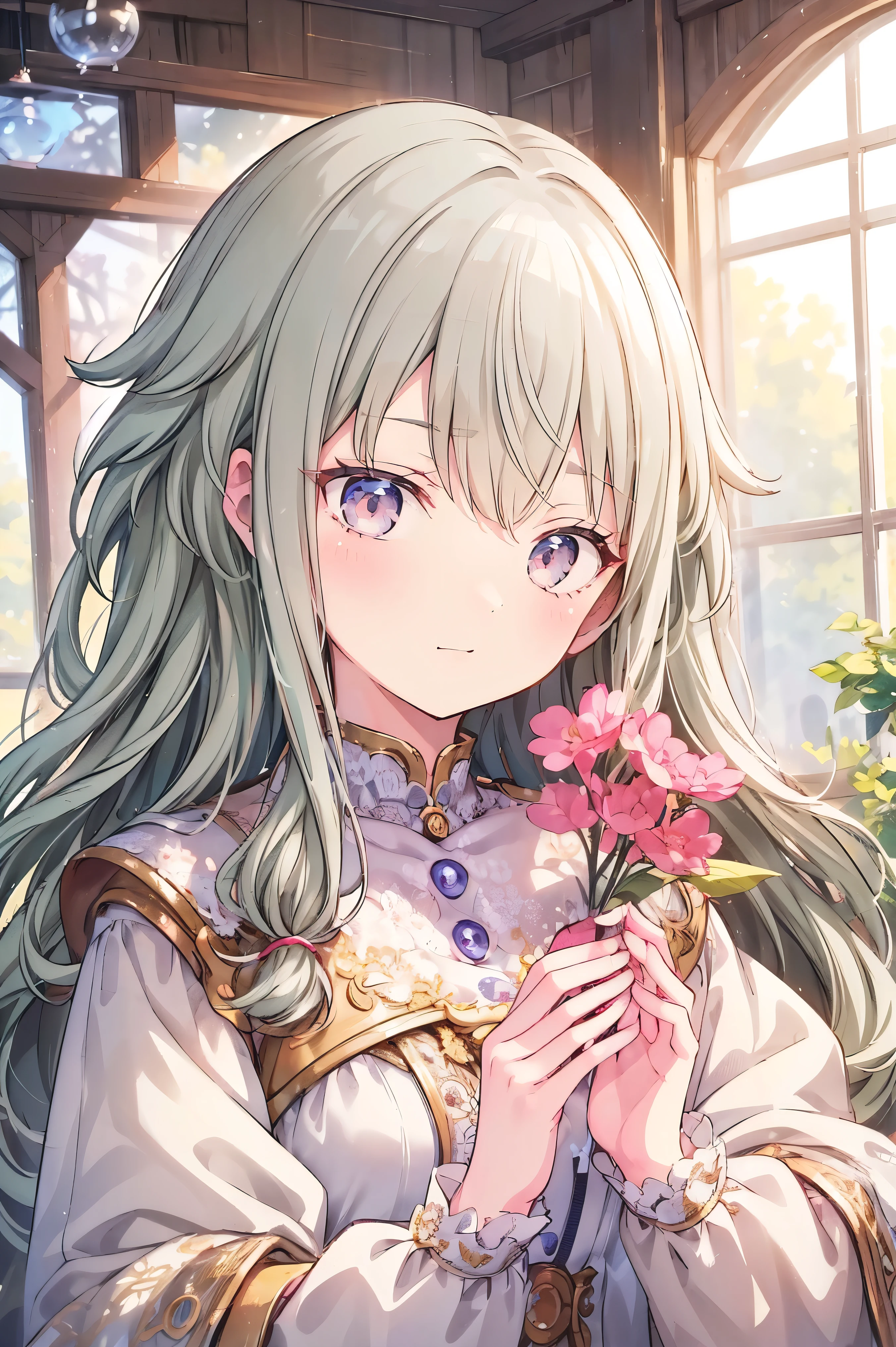 masterpiece、Best image quality、Face the camera、Fluffy hair、Delicate eyes、Adorable, 最high quality、Mature Girl、1 person、Smiling face、masterpiece, Most detailed, high quality、Shiny Hair、Very fine and beautiful bright eyes、nose blush、Very detailed, clear and beautiful face, Awards, (Anatomically correct)、Reach out