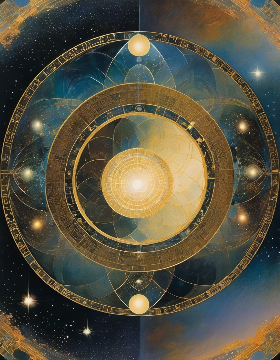 Magic Circle, Sacred geometry, Clear focus, Floating Ghost Mage, Heaven and earth collapsed, Mobius strip, Black Hole, Lots of meteorites floating, Combination Magic Circle, call, Transformation of matter and immateriality, Kim Sik, and other complex ritual combinations , Mike Winkelmann style的超现实数字艺术, Rolf ARmstRong style: Fractal, Alberto Vargas, 和 H'style.R. liver. liver,Magical Realism,classical realism,Surrealism,imagination,Science fiction,From another realm,impossible,Visual exaggeration,Post-cyberpunk,Nano punk,Atomic Punch,gather,Circuit,lightpainting,白羊seat,♈︎,金牛seat,♉︎,双子seat. ♊︎,cancer,♋︎,天蝎seat,♏︎,天秤seat,♎︎,seat,♍︎,狮子seat,♌︎,射手seat,♐︎. 摩羯seat,♑︎,水瓶seat,♒︎,双鱼seat,♓︎,Unreal Engine,Octane RendeRing,V-Ray,High Detail,high quality,high resolution,Surrealism,16K,Ultra wide angle,High Angle Shot,,Bioluminescence,