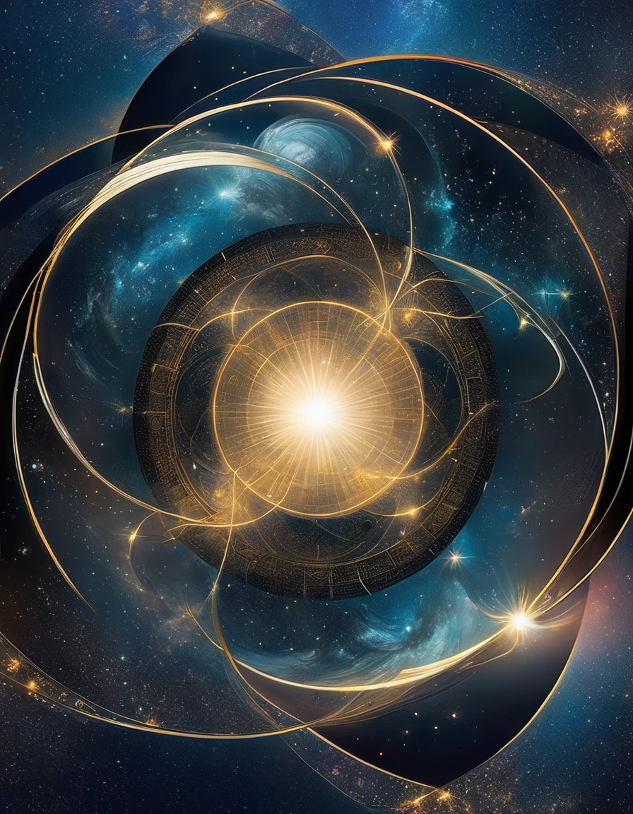 Magic Circle, Sacred geometry, Clear focus, Floating Ghost Mage, Heaven and earth collapsed, Mobius strip, Black Hole, Lots of meteorites floating, Combination Magic Circle, call, Transformation of matter and immateriality, Kim Sik, and other complex ritual combinations , Mike Winkelmann style的超现实数字艺术, Rolf ARmstRong style: Fractal, Alberto Vargas, 和 H'style.R. liver. liver,Magical Realism,classical realism,Surrealism,imagination,Science fiction,From another realm,impossible,Visual exaggeration,Post-cyberpunk,Nano punk,Atomic Punch,gather,Circuit,lightpainting,白羊seat,♈︎,金牛seat,♉︎,双子seat. ♊︎,cancer,♋︎,天蝎seat,♏︎,天秤seat,♎︎,seat,♍︎,狮子seat,♌︎,射手seat,♐︎. 摩羯seat,♑︎,水瓶seat,♒︎,双鱼seat,♓︎,Unreal Engine,Octane RendeRing,V-Ray,High Detail,high quality,high resolution,Surrealism,16K,Ultra wide angle,High Angle Shot,,Bioluminescence,