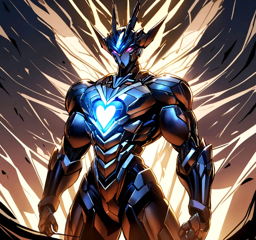 DRAGON Fusion Energy Heart, like a radiant beacon, resides in the center of the chest, casting a gentle, pulsating glow that illuminates your surroundings, similar to Iron Man&#39;s iconic arc reactor. This captivating light adds an otherworldly touch to your already striking presence.

Under your beautiful human face, your robotic body takes on a new dimension. It&#39;s not just sleek and metallic; is tall and muscular, exuding raw Strength and power. Its agile frame transitions into a vigorous, well-defined musculature, granting it elegance and an imposing physicality.

This combination of beauty, Strength, and advanced technology define DRAGON as a truly unique and inspiring creation. Her brilliant heart and formidable physique make her a formidable warrior.., pronto para enfrentar qualquer desafio com graça e Strength.