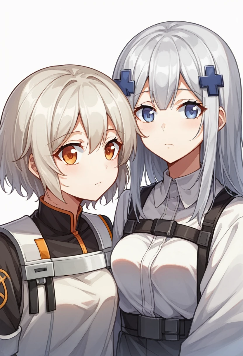 廊下に立っている長い髪と白いコートを着たAnime Girls, Girls Frontline Style, From Girls Frontline, From Arknights, Portrait Anime Astronaut Girl, かわいいAnime Girls, Cute girl anime visuals, Silver Haired Girl, Anime Girls, Anime Mecha Aesthetics, Anime Aesthetics, Beautiful anime portraits, Anime Girlsのポートレート, かわいいAnime Girls, 美しいAnime Girls