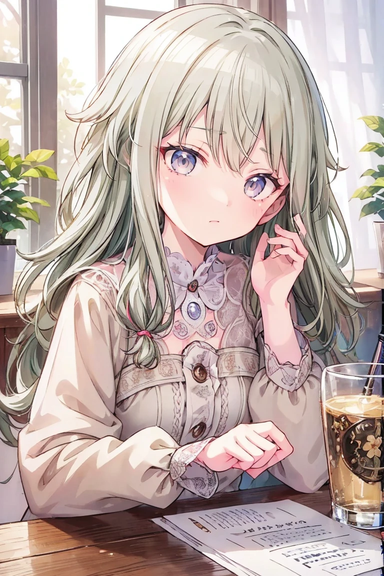 (Tabletop:1.2)、masterpiece、Best image quality、Front facing、Face the camera、Fluffy hair、Delicate eyes、A lovely big smile, 最high quality、 Girl、1 person、masterpiece, Most detailed, high quality、Shiny Hair、Very fine and beautiful bright eyes、nose blush、Very detailed, clear and beautiful face, Awards, (Anatomically correct)、Reach out