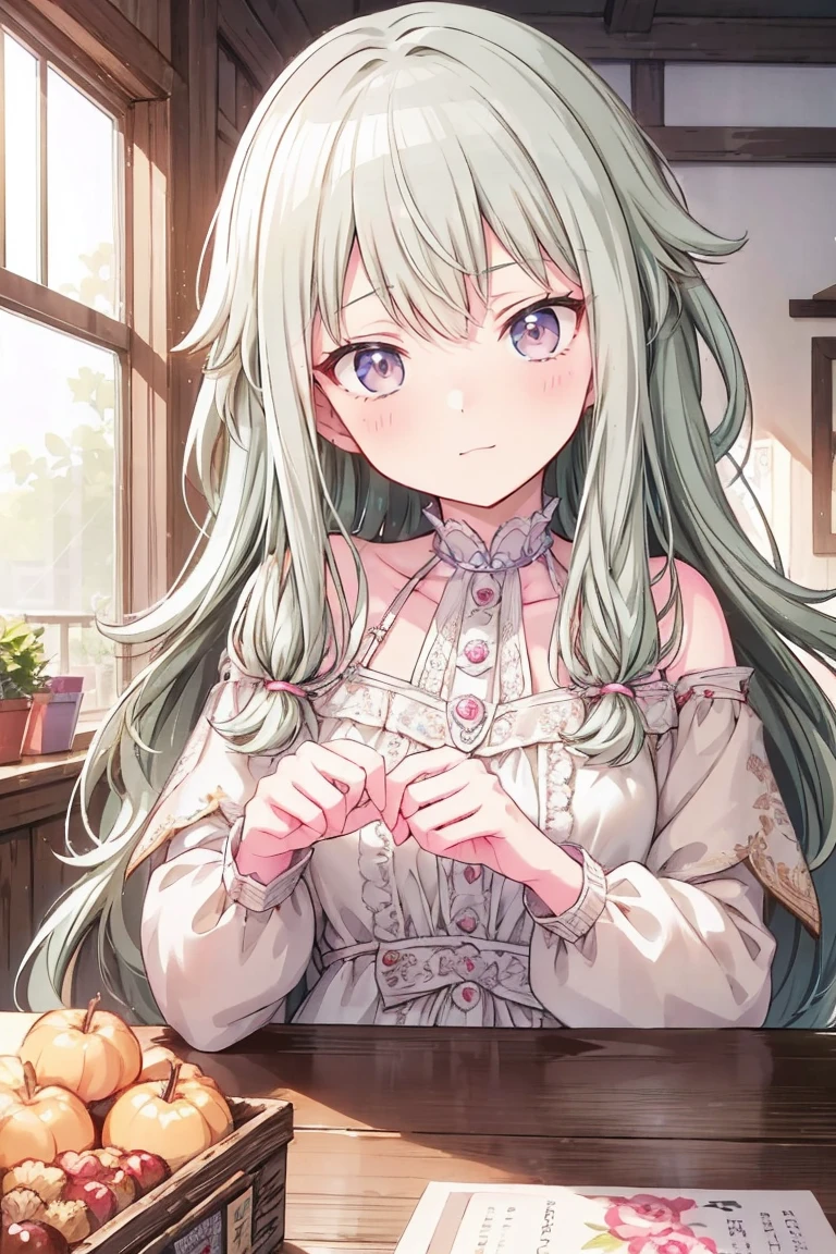 (Tabletop:1.2)、masterpiece、Best image quality、Front facing、Face the camera、Fluffy hair、Delicate eyes、A lovely big smile, 最high quality、Mature Girl、1 person、masterpiece, Most detailed, high quality、Shiny Hair、Very fine and beautiful bright eyes、nose blush、Very detailed, clear and beautiful face, Awards, (Anatomically correct)、Reach out