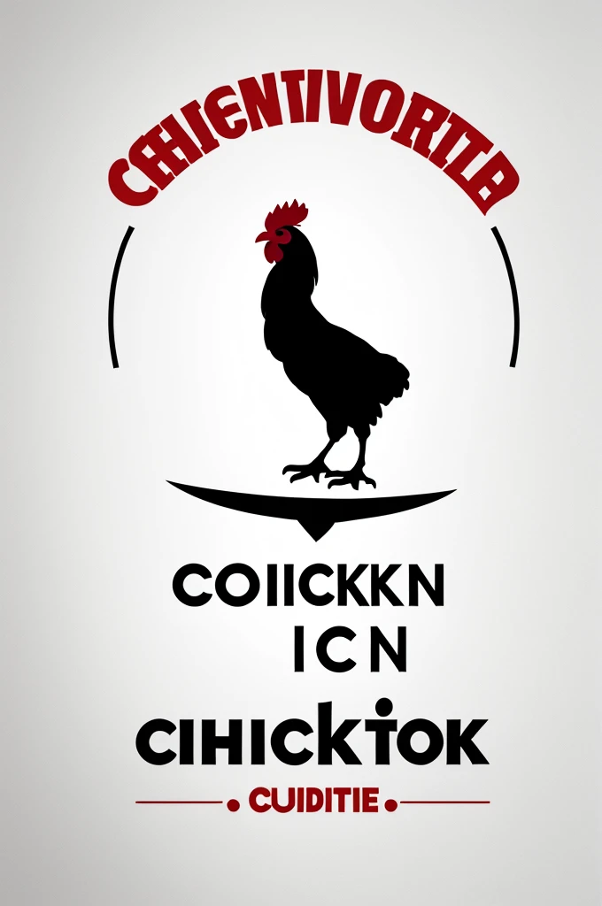 Chicken silhouette logo for professional company 