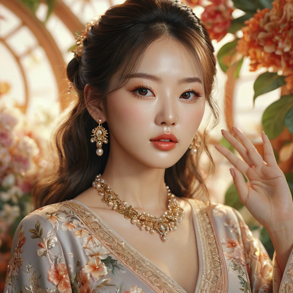1:3 half body image, beautiful Korean girl, wearing a t-shirt and short skirt. ,UHD,(best quality,4k,8k,highres,masterpiece:1.2),ultra-detailed,(realistic,photorealistic,photo-realistic:1.37)