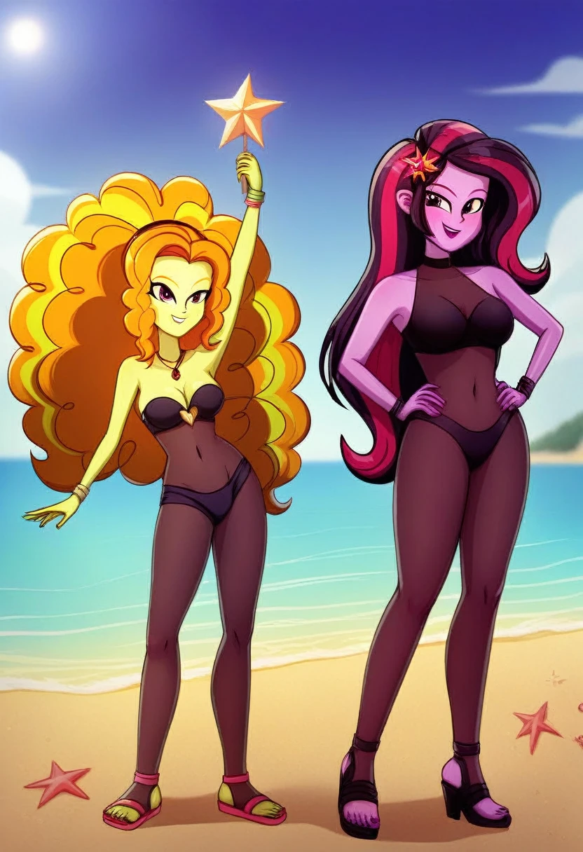 Eqg adagio bodystocking walk on the beach
