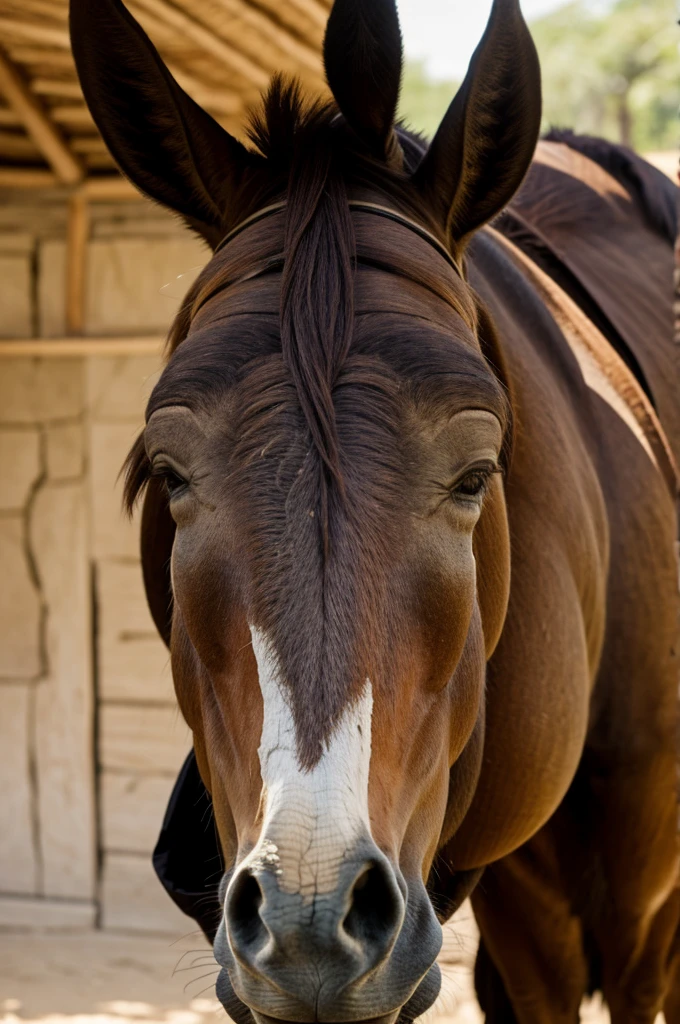 Nicolás mature with the face of a donkey 