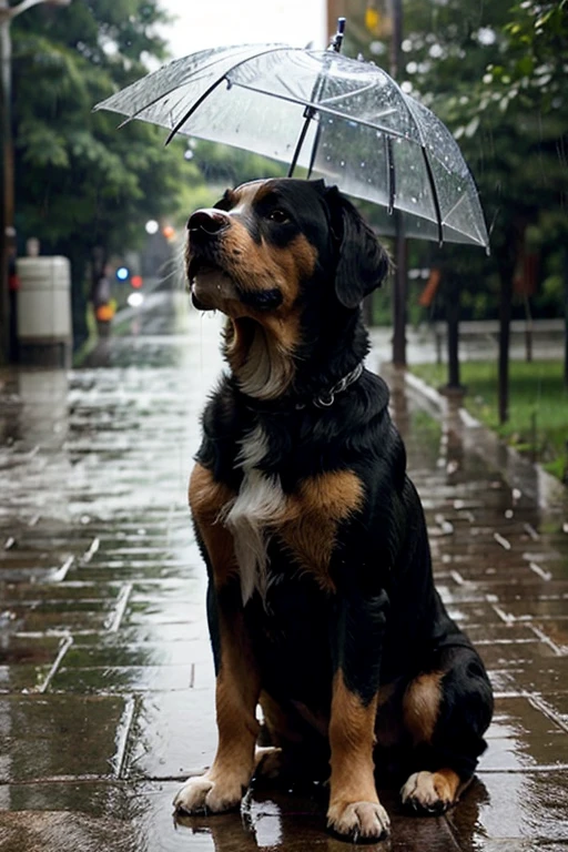 raining dog 