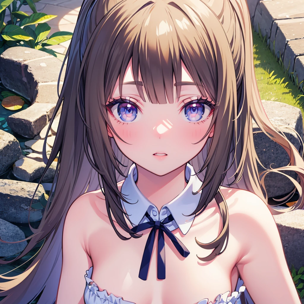 anime girl, realistic shadows, detailed skin, very small breasts, very detailed, 8k highly detailed face, perfect face shape, full perfect lips, perfect nose, correct beautiful eyes, watching viewer, masterpiece, best quality, single girl, no bra, no panty, solo