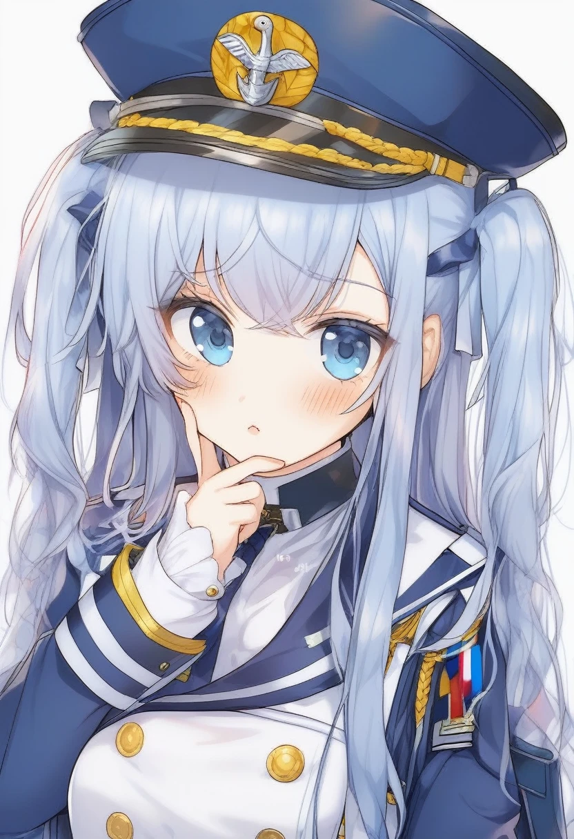 1girl, \navy\ \(navy.blue\)\