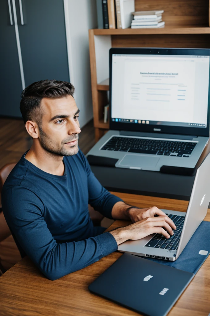 Bissnissman With Laptop