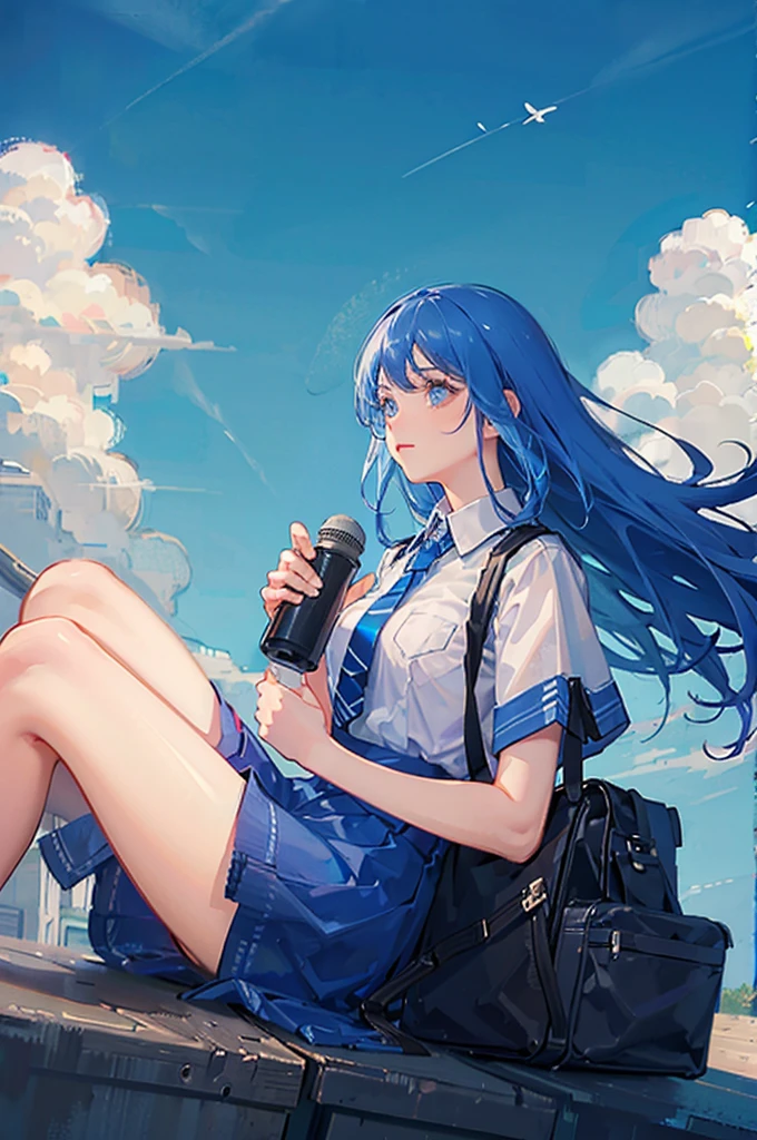 lofi blue sky
