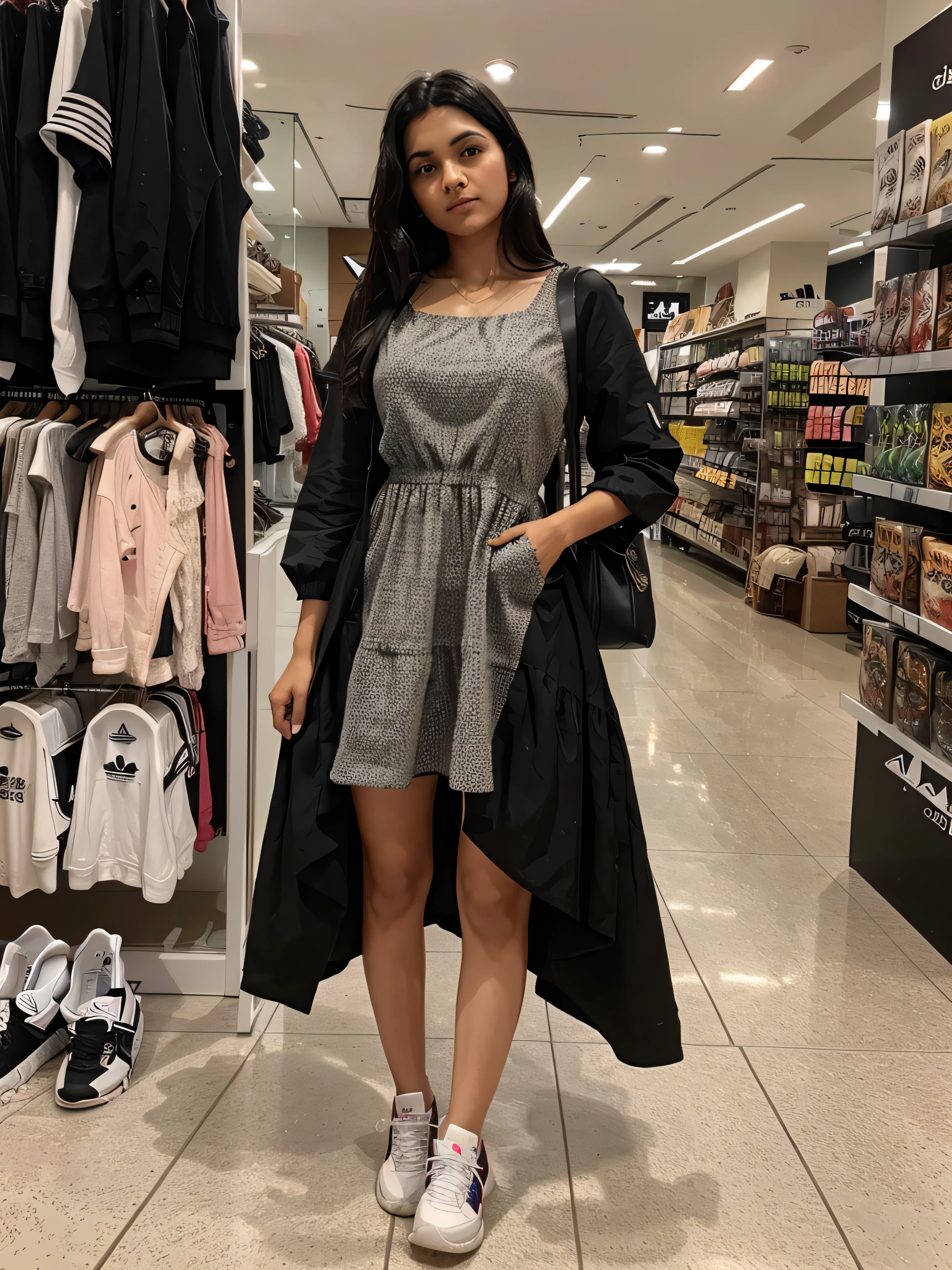 Une femme noire entrain de faire un shopping en ligne