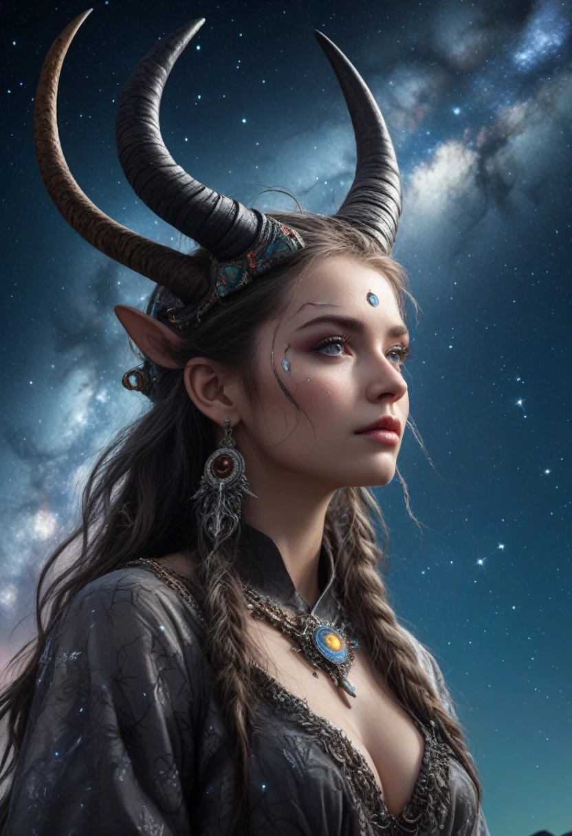 full-body-shot ,(astrologer),(looking up to the starry skies:1.2),Cinematic, Technicolor,natural skin textures, hyper realisitc, hyper detailed,Extremely detailed,High contrast,Realistic,Chalsedoon Moana, astrologer dress, ,full body length,Krampus,pretty face,intricate details,realistic humid skin,extremely intricate details,anatomically correct, eyes extremely detailed, high detailed eyes,High contrast,Ultra HD,Retina,HDR,photo,photorealism,Masterpiece, natural skin textures, hyper realism,hyper detailed,High contrast,(HDR:1.4),Realism,Ultra Detailed,irina yermolova, close full body shot,16K resolution,RAW, Nikon Z9,Paul Zizka,full body length,,native irish,pretty face,eyebrow up,(half body shot:1.5),starry skies background, niobium gray atmosphere,by art Simon Stalenhag,Nicola Samori,(((Wangechi Mutu))),prime colors,urban,extremely detailed,masterpiece,intricate details,faded,eyes extremely detailed, high detailed eyes,4k resolution,, Nikon Z9,(mythical atmosphere:1.5) ,(viewed from below:1.5)

