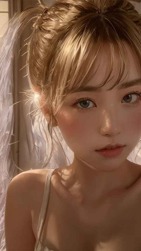 ((Top quality, 8k, Masterpiece: 1.3)), 1 girl, (Short hair, Big breasts: 1.how white panties, Dress: 1.1, super fine face, delicate eyes, double eyelids,