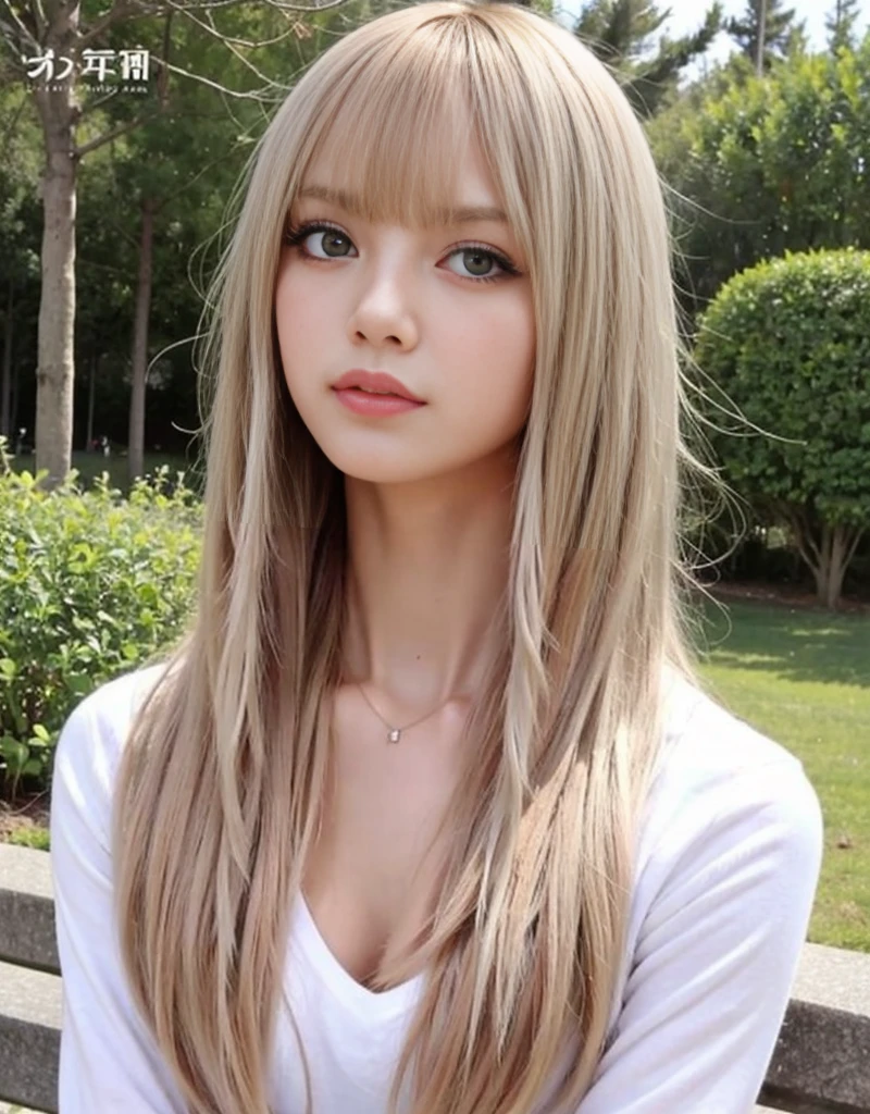 Sexy big 、nude、Sexy and cute look and cute 18-year-old beautiful girl, Beautiful and sexy face、A strong wind blows my hair in front of my face、Beautiful long blonde straight hair、Beautiful, cute and sexy eyes hidden by long bangs、
