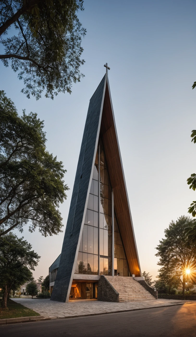 raw photo, best quality, ultra realistic, masterpiece, best quality skin, photography hd, dslr,
tcs, httlvn, modern church, road, people, house, facade design, outdoors, church,
Dusk, sunshine,
View from a tree, dof view,