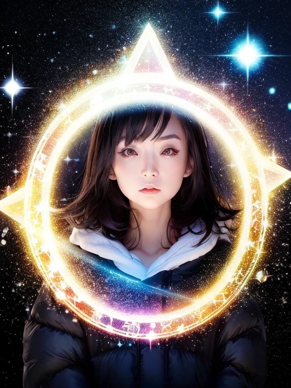 1 Girl, solo, (Chiaki),  (astrologer),  (white skin),
mysterious, Fantasy, grace, Calm, Silence, intellectual, ancient, Beyond time and space, dream, aura,
Dark eyeshadow, Star shaped glitter, Sparkling Highlights, Rich Lip Color, Smokey Eye, mysteriousなアイライナー, 
Starry Sky, Night Sky, constellation,
astrologerが天球儀を操作している,
Starlight, Mystic Light, 青いaura