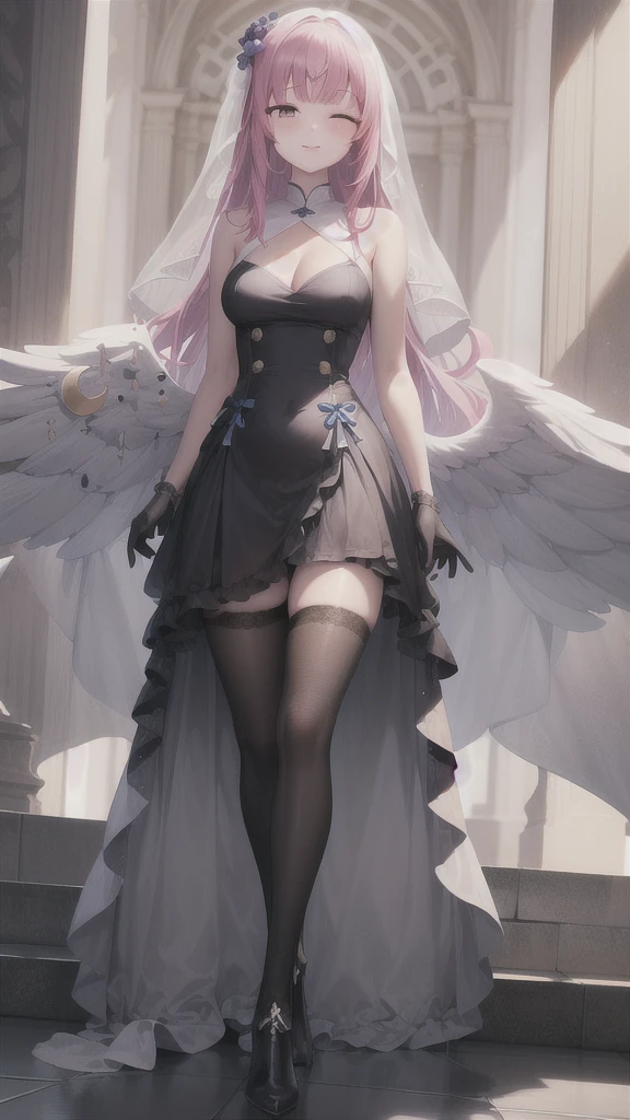  ((best quality)), ((masterpiece)), (detailed), 1girl, NSFW, long white grey hair, grey white eyes, very skinny, detailed, best quality, prominent collarbones, skinny arms, flat stomach, visible hip bones, small breasts, full body, red and white clothing, occult aesthetic, occult, detailed and intricate steampunk and detailed gothic, NSFW, Fluttering lace flared long knee length dress with frilly petticoats, knee length dress, pleated petticoats, petticoats gothic, complex lace boots, gothic aesthetic, wielding a mighty sword with mechanical components, mandalas, small breasts, a fairy, various different types of insect wings, bug wings, beetle wings, NSFW, full body, whole body, body, chains, 