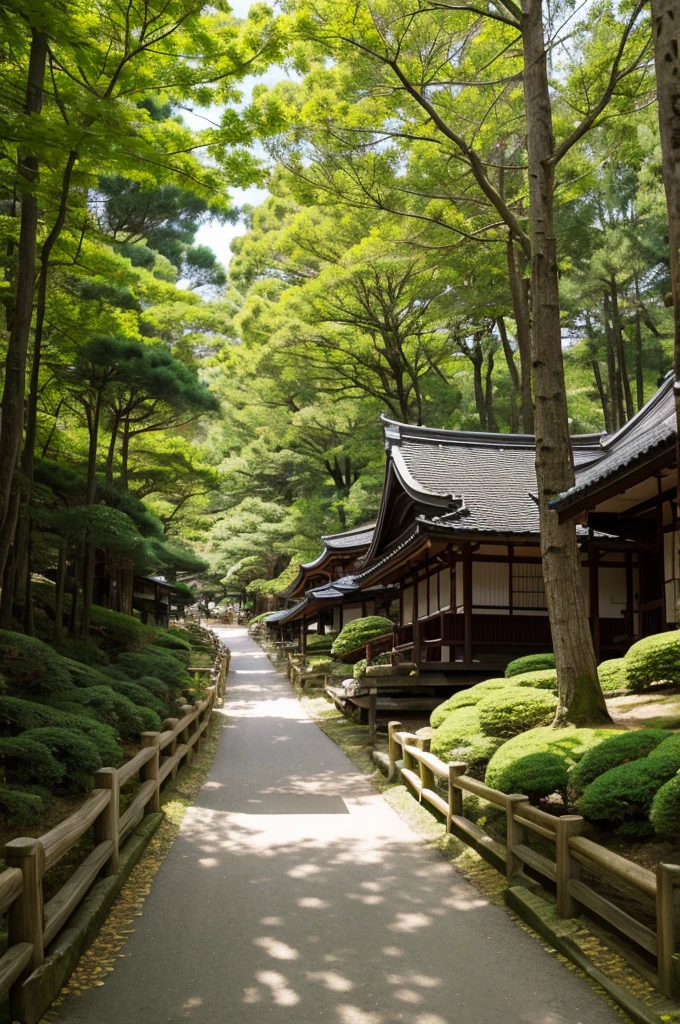 Forest of Nakasendo in the daytime