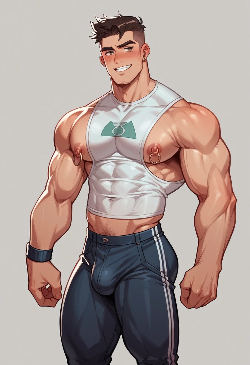 Male boy , big white skin ,Handsome guy,Wearing tight transparent,Sunny and lively,youthful feeling,wearing nipple rings, cuerpo entero desnudo, pene grande erguido, aros en el pene.