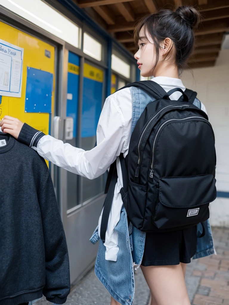 Backpack for elementary school students with acrylic key ring, Boys, Girls
