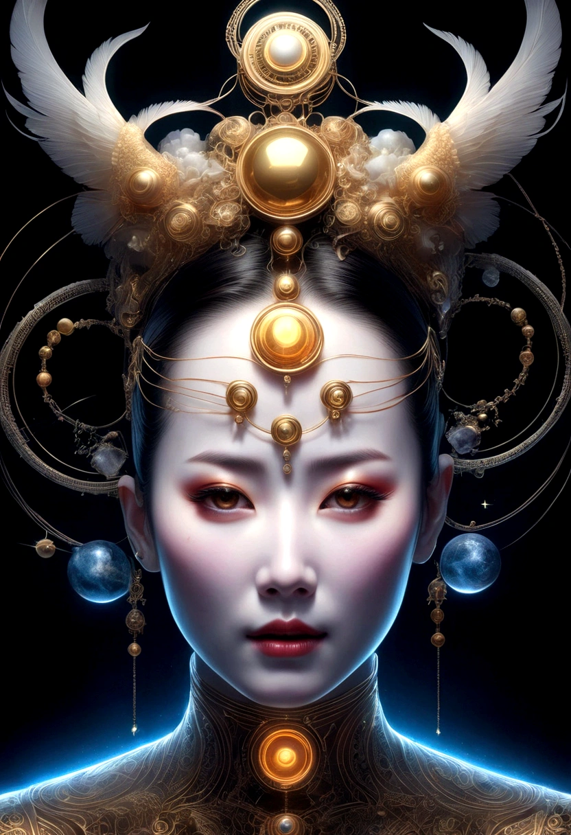 Astrologer,Magic Circle, Sacred geometry, Clear focus, Floating Ghost Mage, Heaven and earth collapsed, Mobius strip, Black Hole, Lots of meteorites floating, Combination Magic Circle, call, Transformation of matter and immateriality, Kim Sik, and other complex ritual combinations , Mike Winkelmann style的超现实数字艺术, Rolf ARmstRong style: Fractal, Alberto Vargas, 和 H'style.R. liver. liver,Magical Realism,classical realism,Surrealism,imagination,Science fiction,From another realm,impossible,Visual exaggeration,Post-cyberpunk,Nano punk,Atomic Punch,gather,Circuit,lightpainting,白羊seat,♈︎,金牛seat,♉︎,双子seat. ♊︎,cancer,♋︎,天蝎seat,♏︎,天秤seat,♎︎,seat,♍︎,狮子seat,♌︎,射手seat,♐︎. 摩羯seat,♑︎,水瓶seat,♒︎,双鱼seat,♓︎,Unreal Engine,Octane RendeRing,V-Ray,High Detail,high quality,high resolution,Surrealism,16K,Ultra wide angle,High Angle Shot,,Bioluminescence,