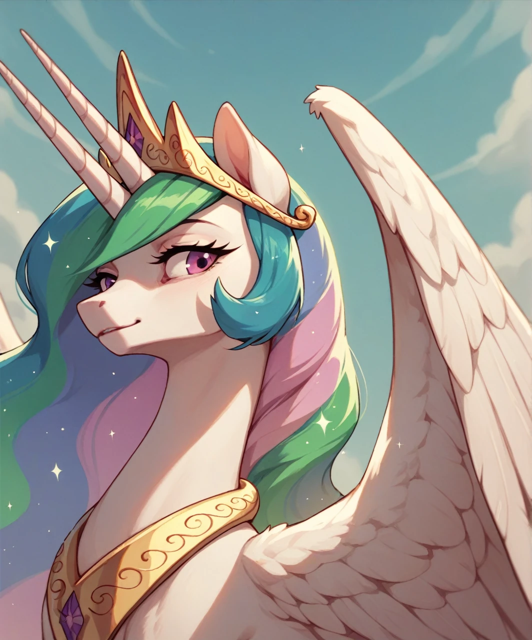 Princess Celestia, I&#39;m watching you, cute, Pony, Black jacket