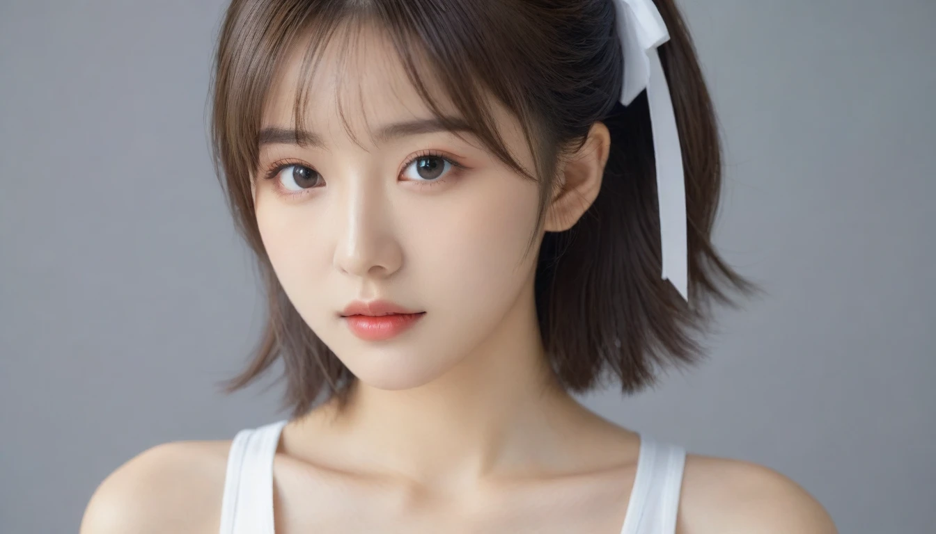 8K, Ultra-high resolution, Highest quality, masterpiece, 三分割法によるphotograph,Surreal, photograph, 1 Girl, (16 years old:1.3), pretty girl, Cute face, Beautiful eyes in every detail, 細かくdetailedに,masterpiece,One Girl:1.2, Japan Female Announcer, close up,Bob with bangs,wiping tears,Sports Bra,Bra Top,Looking at the audience、beauty,Long neck、(((Ideal body type))),A cup small breasts :2,、Portraiture:2、Perfect Anatomy、鮮明なdetailed、detailed、Surreal、Light and shadow,Strong light