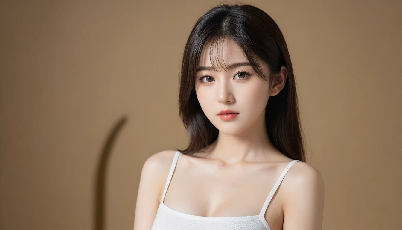 8K, Ultra-high resolution, Highest quality, masterpiece, 三分割法によるphotograph,Surreal, photograph, 1 Girl, (:1.3), pretty girl, Cute face, Beautiful eyes in every detail, 細かくdetailedに,masterpiece,One Girl:1.2, Japan Female Announcer, close up,Bob with bangs,wiping tears,Sports Bra,Bra Top,Looking at the audience、beauty,Long neck、(((Ideal body type))),A cup small breasts :2,、Portraiture:2、Perfect Anatomy、鮮明なdetailed、detailed、Surreal、Light and shadow,Strong light