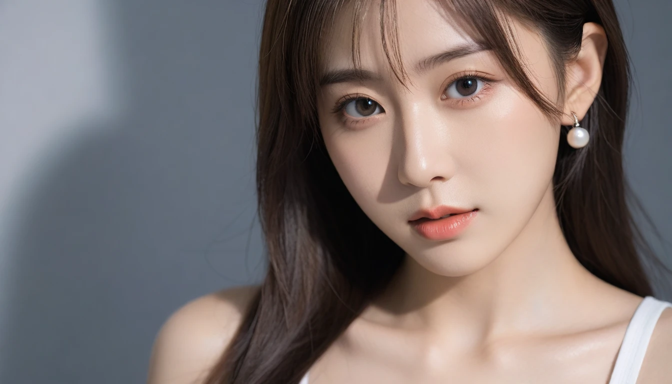 8K, Ultra-high resolution, Highest quality, masterpiece, 三分割法によるphotograph,Surreal, photograph, 1 Girl, (:1.3), pretty girl, Cute face, Beautiful eyes in every detail, 細かくdetailedに,masterpiece,One Girl:1.2, Japan Female Announcer, close up,Bob with bangs,wiping tears,Sports Bra,Bra Top,Looking at the audience、beauty,Long neck、(((Ideal body type))),A cup small breasts :2,、Portraiture:2、Perfect Anatomy、鮮明なdetailed、detailed、Surreal、Light and shadow,Strong light