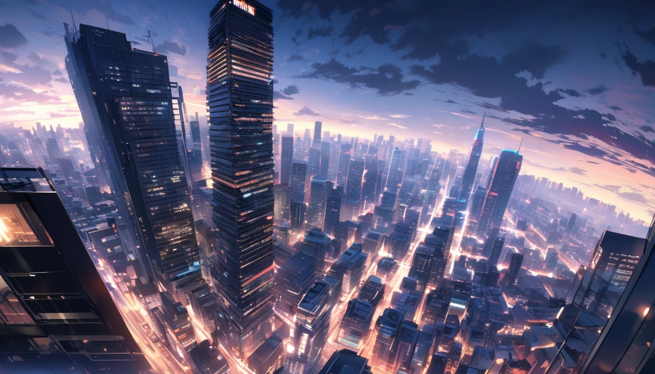 diagonal、Modern cityscape、bright