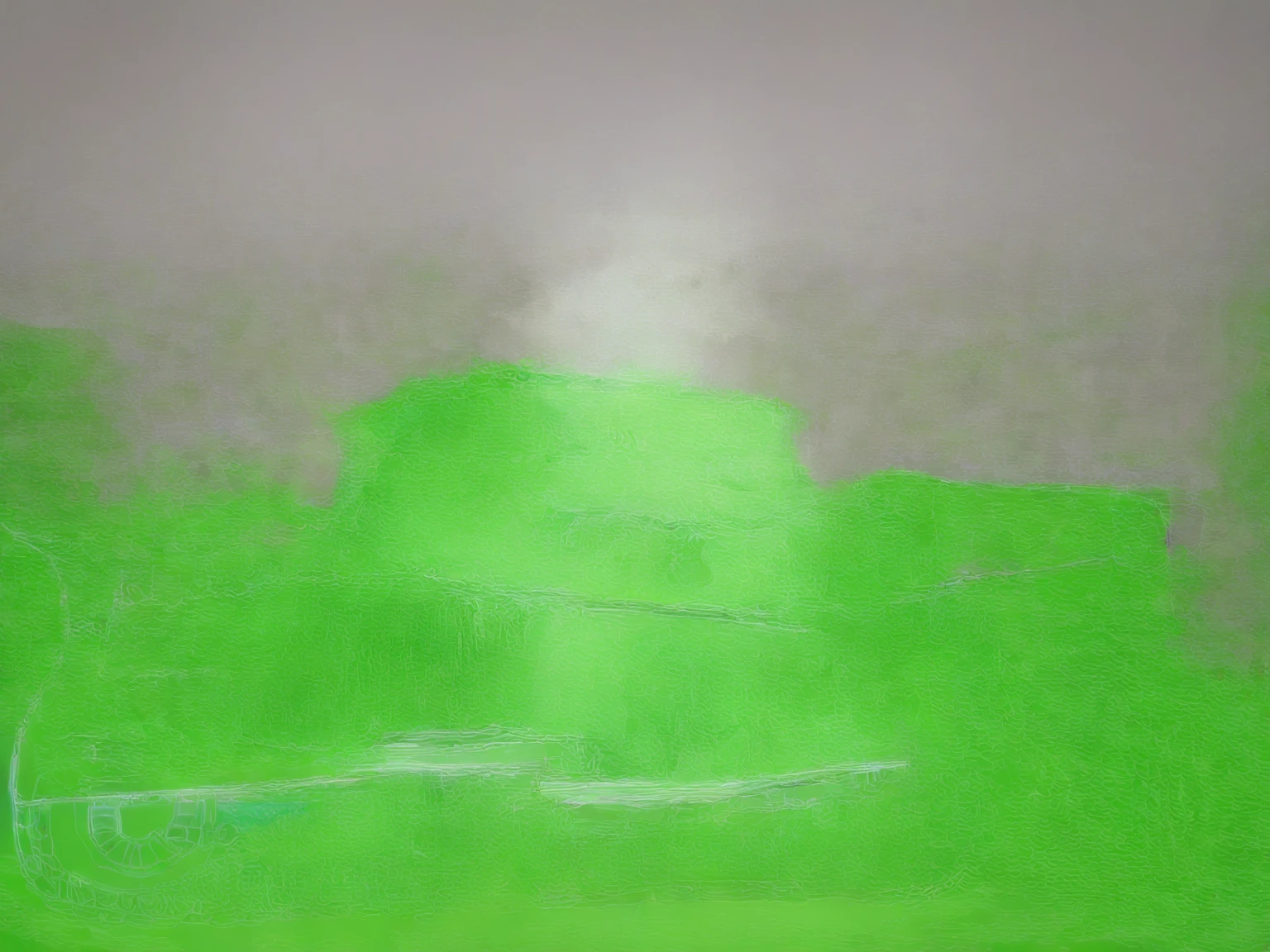 Green tank cartoon, lateral view, 8k, HD, so many details