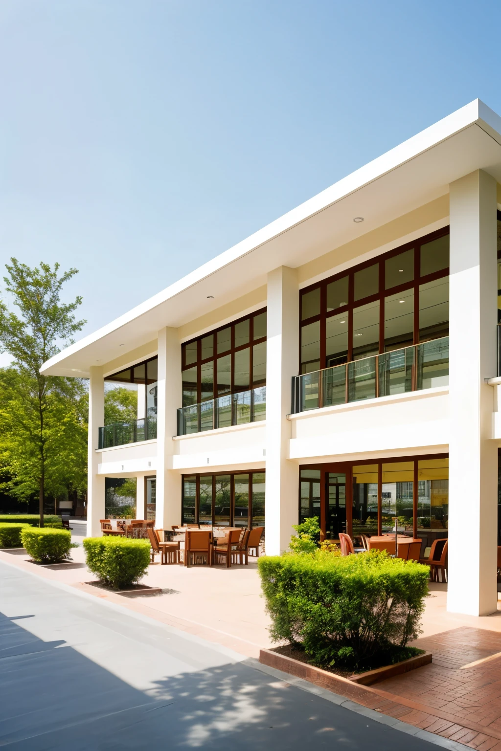 5 EXTERIOR ARCHITECTURAL RETREAT DESIGNS OF A CAFETERIA FRONT VIEW INNOVATIVE 
