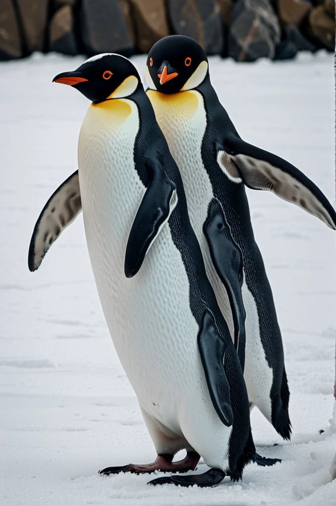 Elegant penguin with a smile